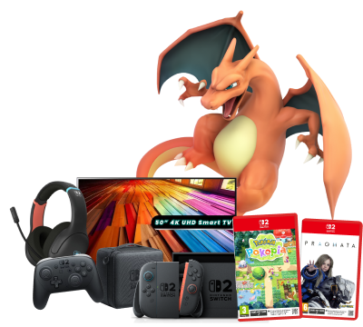 win a nintendo switch 2 gaming bundle in our april super draw